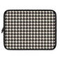Chic Houndstooth Laptop Sleeve, Modern Tech Case, Stylish Computer Cover, Perfect Gift for Students and Professionals, Trendy Accessories