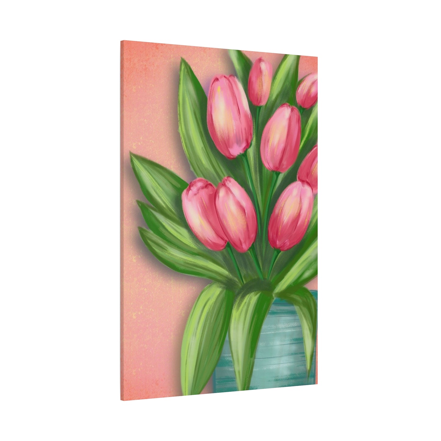 Matte Canvas, Stretched, 1.25" Tulips