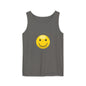 Smiley Face Tank Top, Summer Shirt, Casual Wear, Beach Outing, Gift for Friends, Positive Vibes Apparel