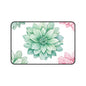 Floral Succulent Desk Mat — Green & Pink Botanical Mouse Pad
