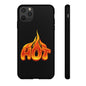 Stylish Phone Case, Hot Flames Design, Gift for Teens, Trendy Accessory, Protective Cover, Unique Phone Case