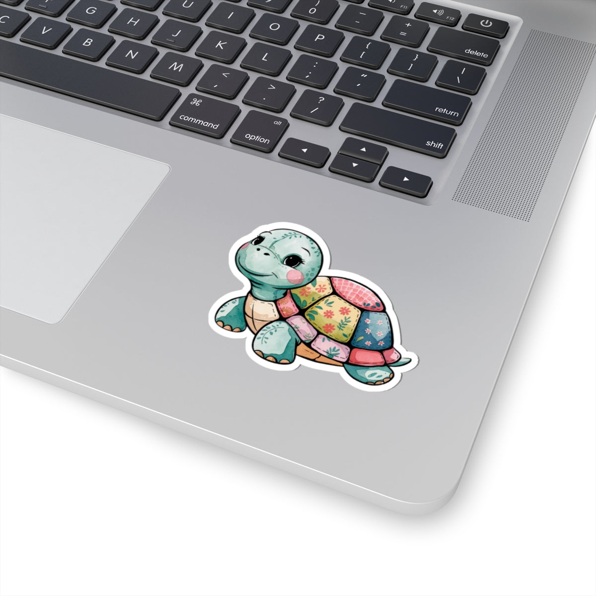 Adorable Turtle Kiss-Cut Stickers for Laptop, Water Bottle Decor, Cute Gifts for Kids, Animal Lover Stickers, Fun Party Favors