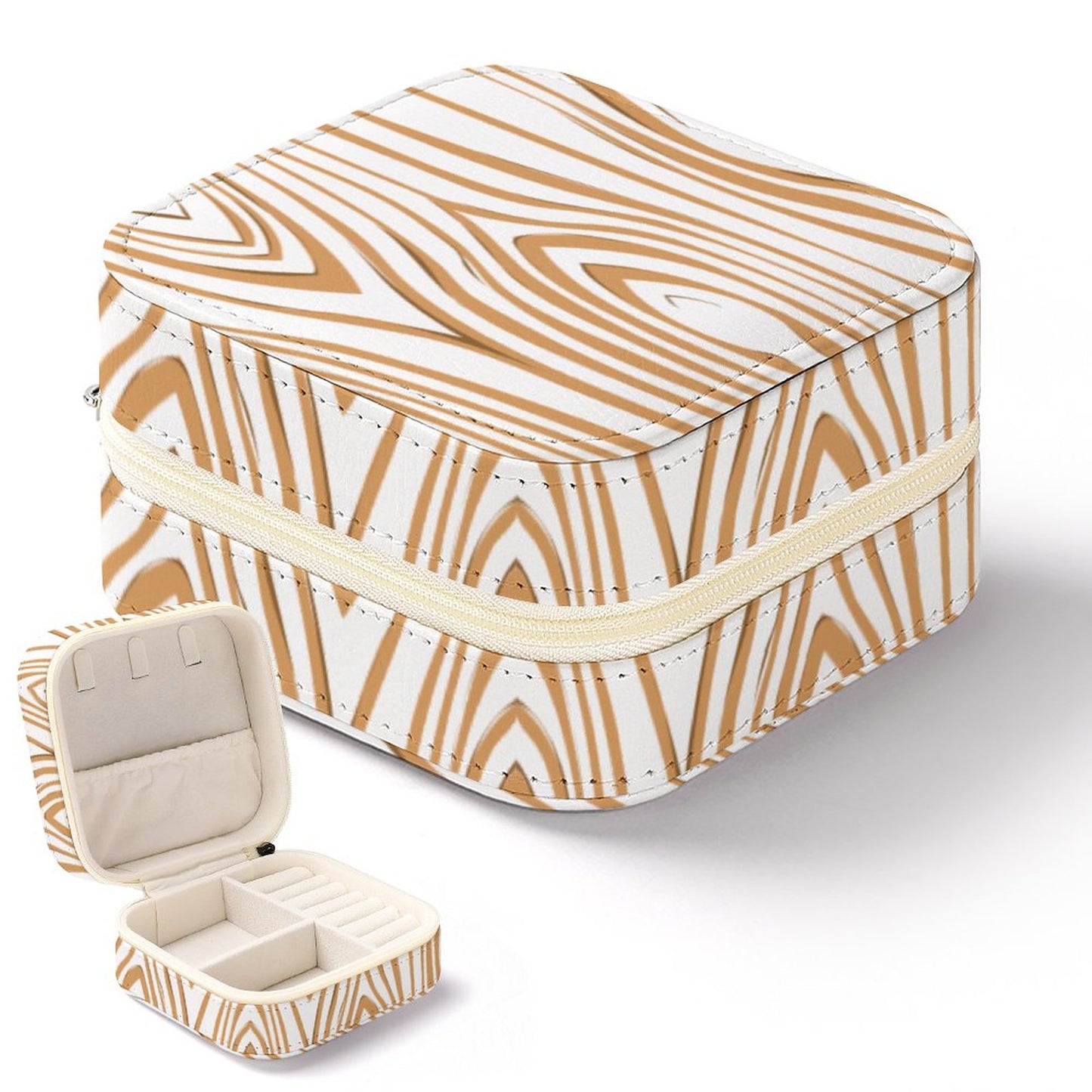 Box Organizer for Jewelry Wood looking pattern