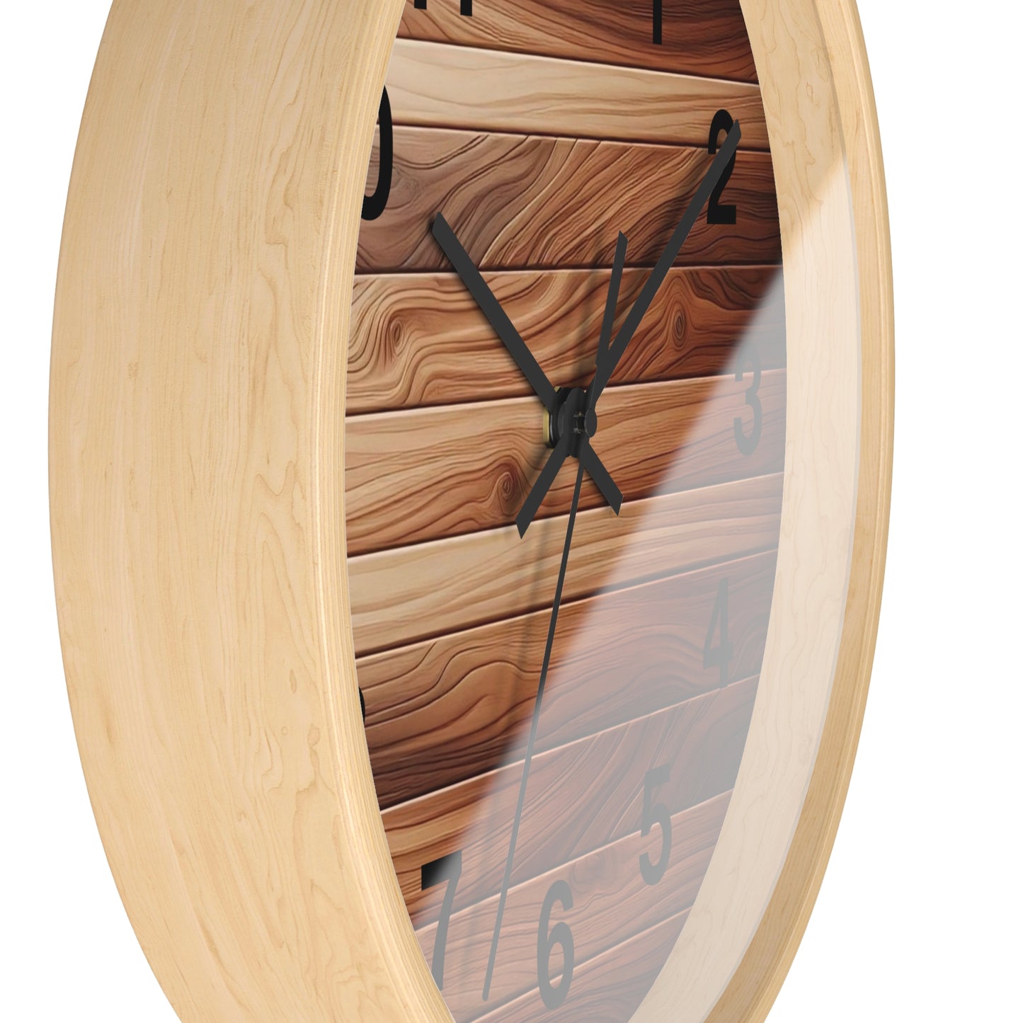 Rustic Wood Wall Clock - Natural Timber Home Decor, Gift for Housewarming, Wedding, Decorative Timepiece, Boho Style, Unique Design