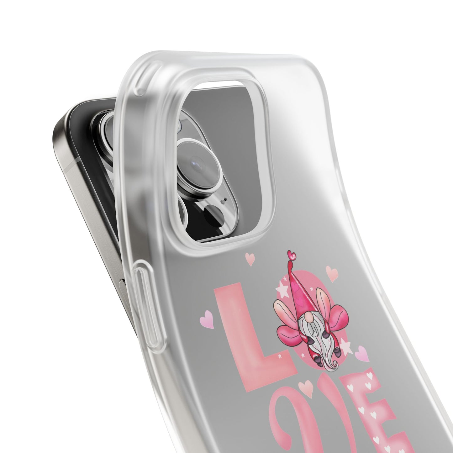 Love Gnome Phone Case — Cute Pink Valentine Flexi Case