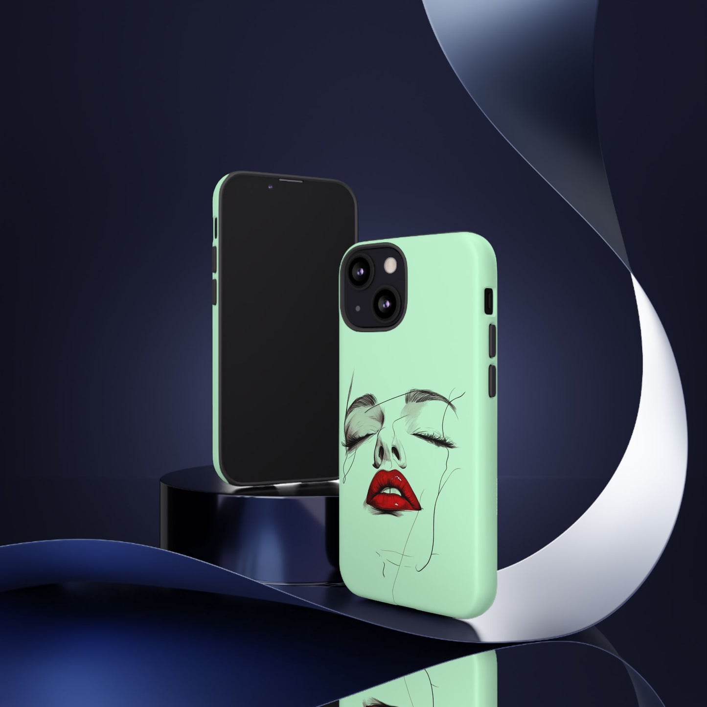 Stylish Phone Case, Artistic Phone Cover, Trendy Tech Accessory, Unique Cell Phone Protector, Gift for Her, Modern Aesthetic