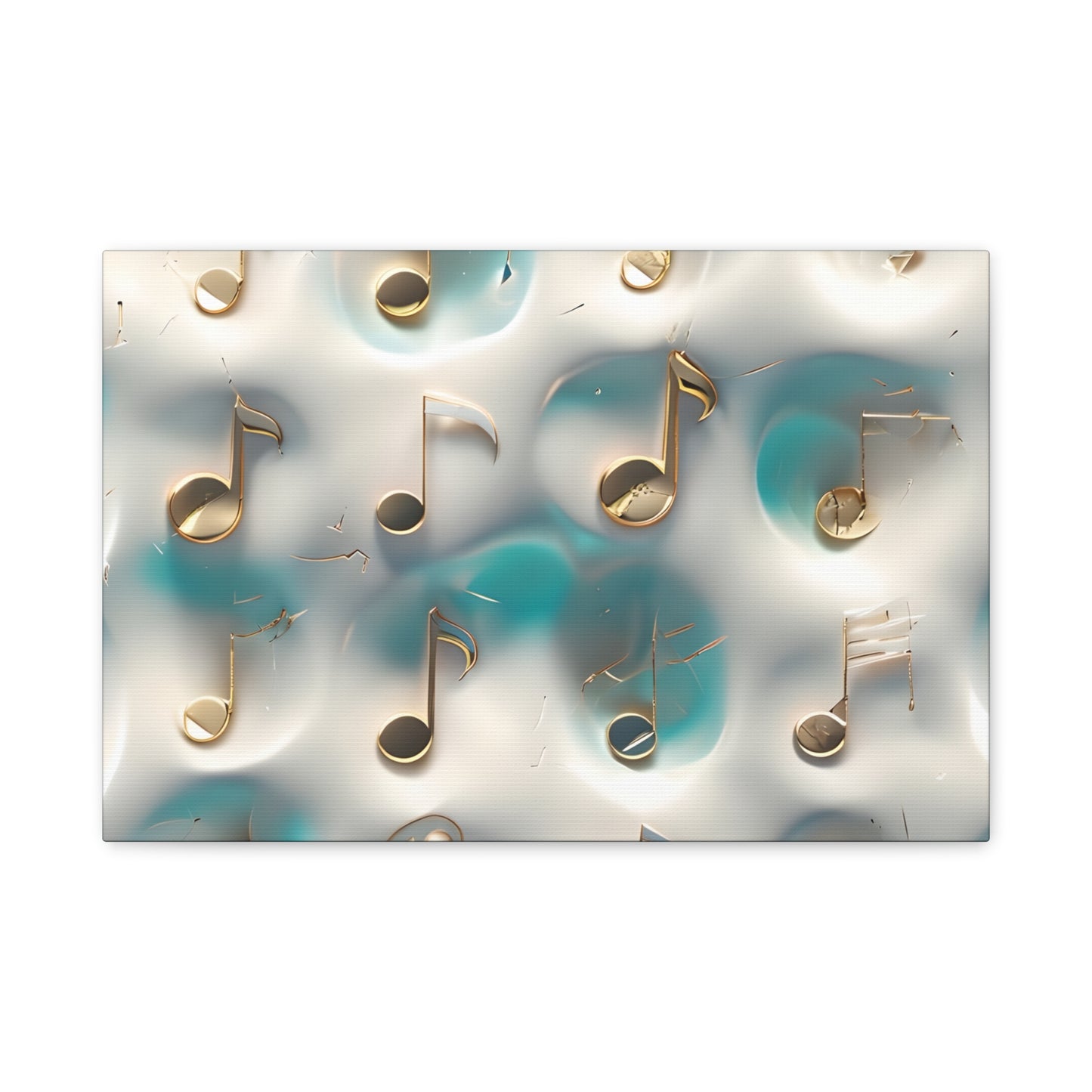 Musical Notes Wall Art Canvas, Elegant Home Decor, Perfect for Musicians, Music Lovers, Gifts for Music Teachers, Unique Art Piece