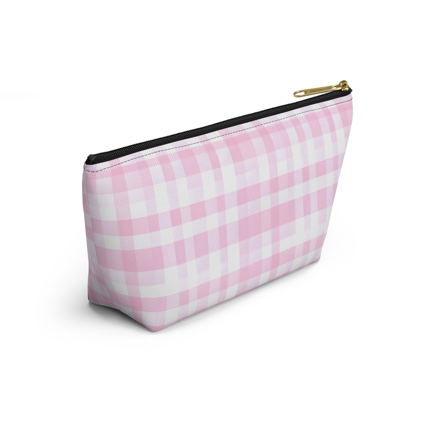 Chic Pink Plaid Accessory Pouch | Makeup Bag, Travel Organizer, Toiletry Case, Gift for Her, Cute Storage Solution