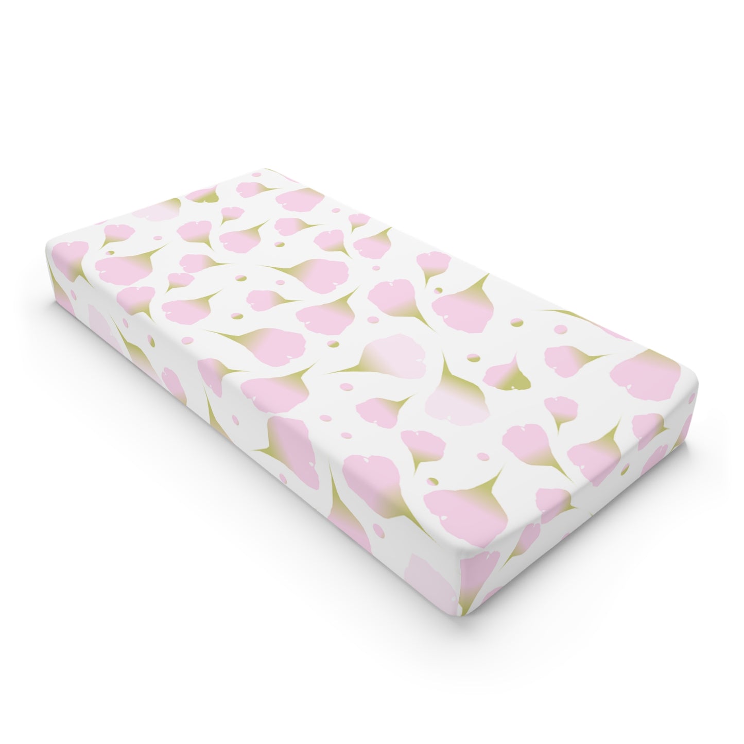 Floral Baby Changing Pad Cover, Pink Floral Nursery Decor, Floral Changing Table Pad, Baby Shower Gift, Newborn Nursery Essentials