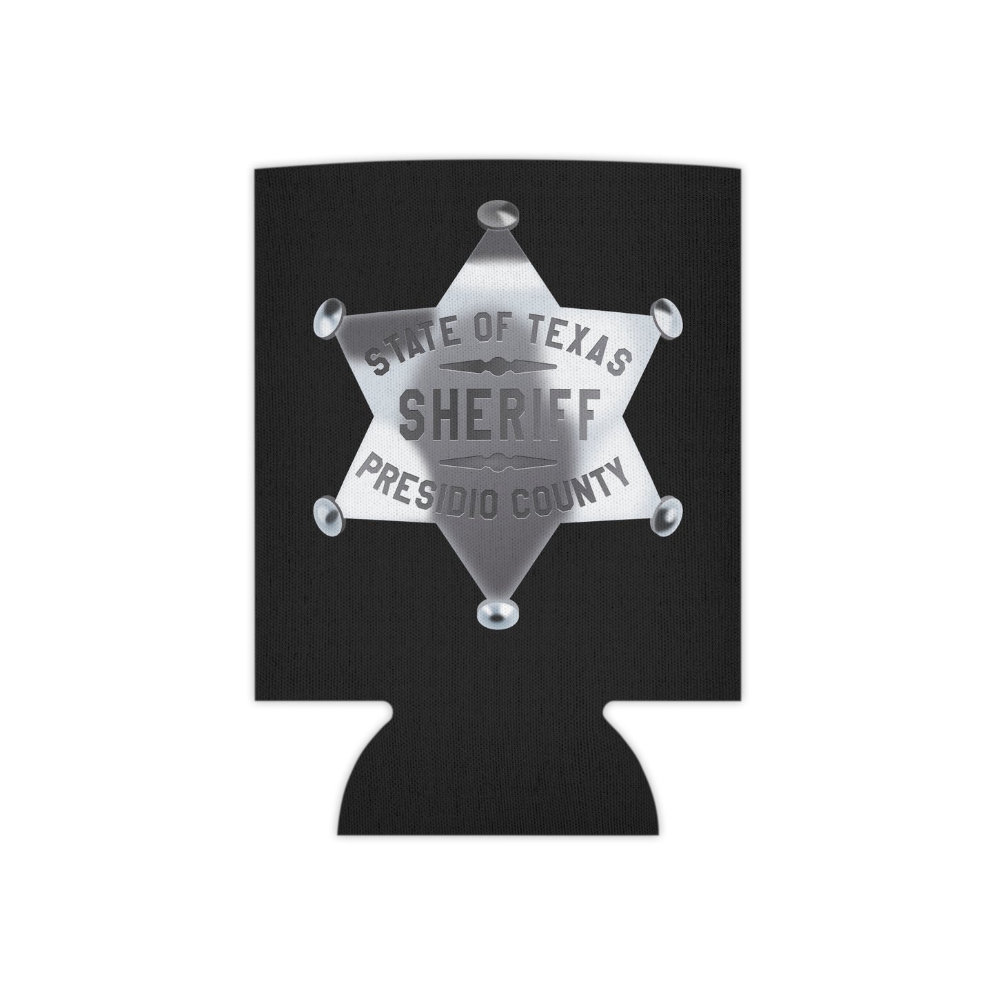 Sheriff Badge Can Cooler, Texas Sheriff Cooler, BBQ Coolers, Party Drink Holder, Outdoor Event Gifts, Custom Koozie