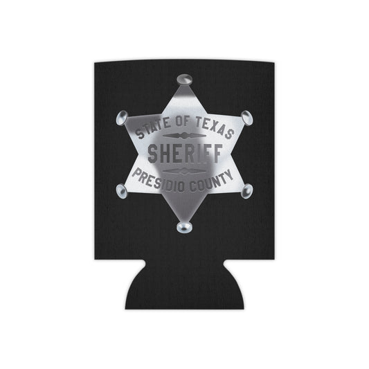 Sheriff Badge Can Cooler, Texas Sheriff Cooler, BBQ Coolers, Party Drink Holder, Outdoor Event Gifts, Custom Koozie