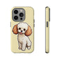 Cute Dog Phone Case, Pet Lover Gift, Custom Phone Cover, Cartoon Dog Case, Durable Phone Accessory