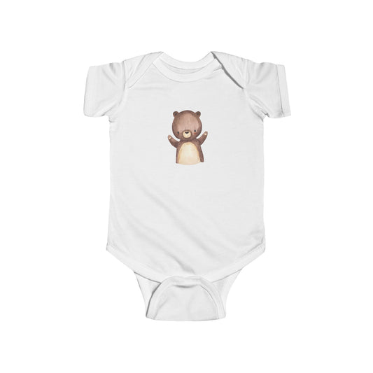 Cute Bear Infant Bodysuit, Baby Shower Gift, Newborn Outfit, Animal Lovers, Cute Baby Clothes, Infant Onesie