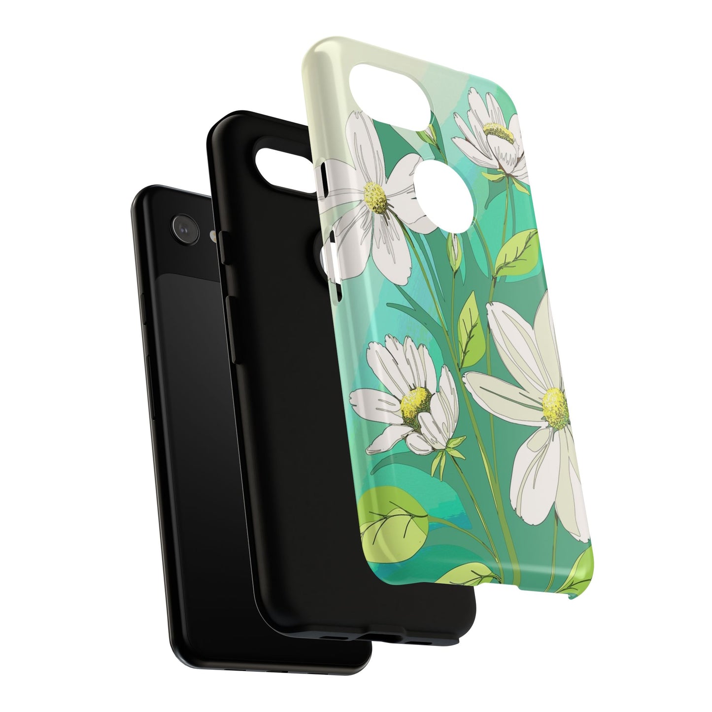 Floral Phone Case, Tough Cases, Flower Design, Nature Inspired, Eco-Friendly Cover, Unique Gift for Her, Spring Accessories