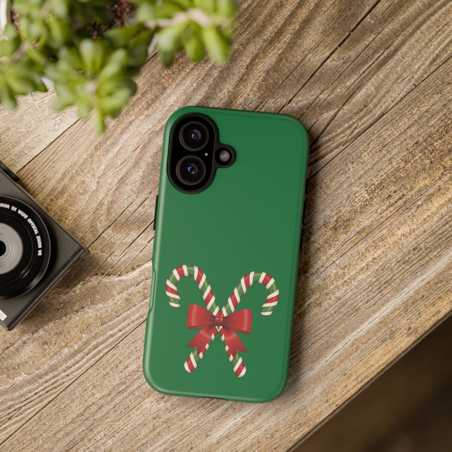 Candy Cane Phone Case: Holiday Spirit, Festive Gift, Cute Accessories, Christmas Decor, Seasonal Style
