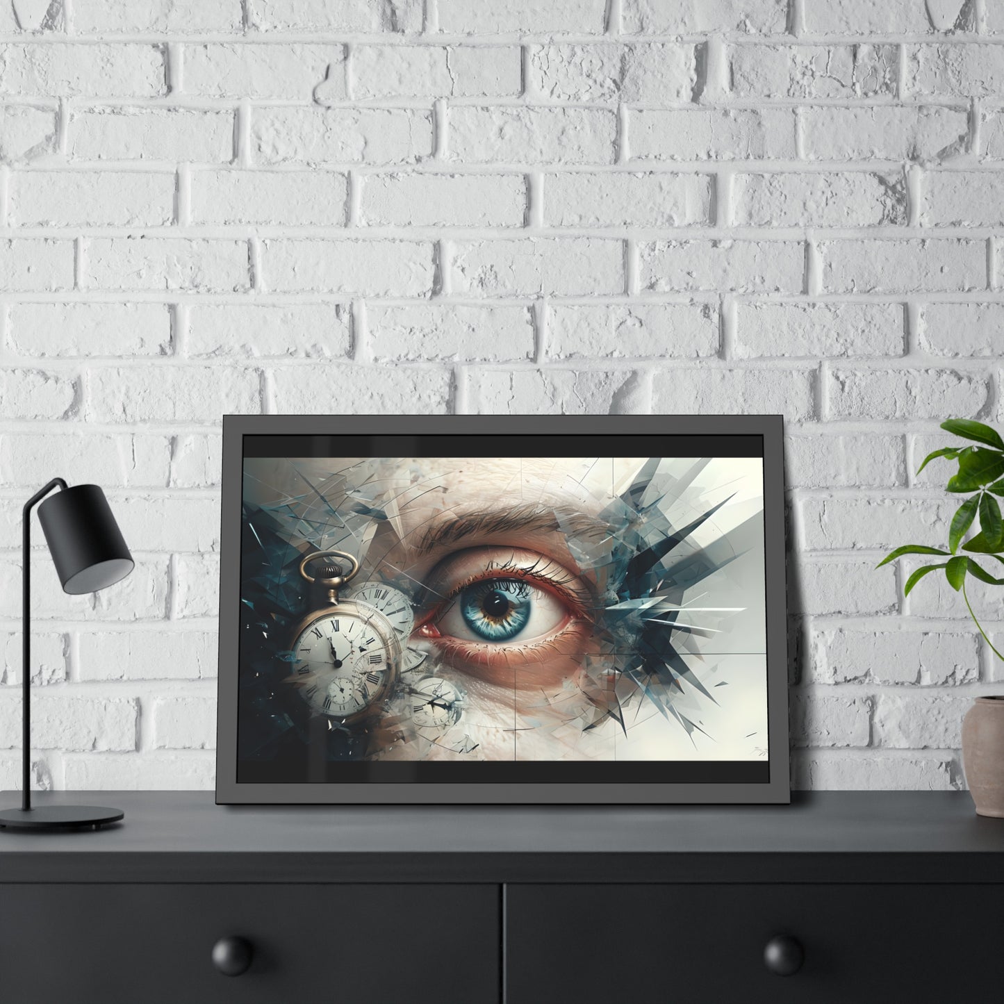 Surreal Eye Art Framed Poster