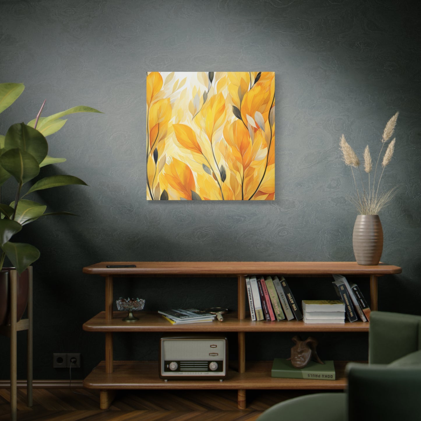 Gorgeous Yellow Matte Canvas Art Print, Stretched, 1.25"