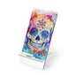 Day of the Dead Sugar Skull Phone Stand – Colorful Mobile Display Stand