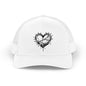 Heart-Shaped Love Snapback Trucker Cap, Adjustable Hat for Friends, Gifts for Couples, Valentine’s Day Cap, Casual Wear, Stylish Sun Hat