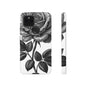 Elegant Floral Phone Case - Tough Cases, Black Rose Design, Floral Phone Cover, Stylish Phone Accessory, Gift for Her, Mother's Day