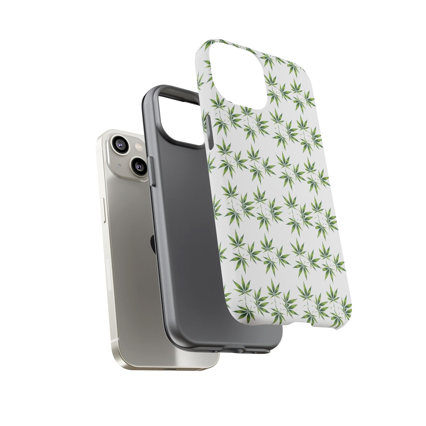 Stylish Phone Case with Cannabis Leaf Design, Durable Phone Cover, Gift for Stoner Friends, Unique Phone Accessory, Nature-Inspired Design