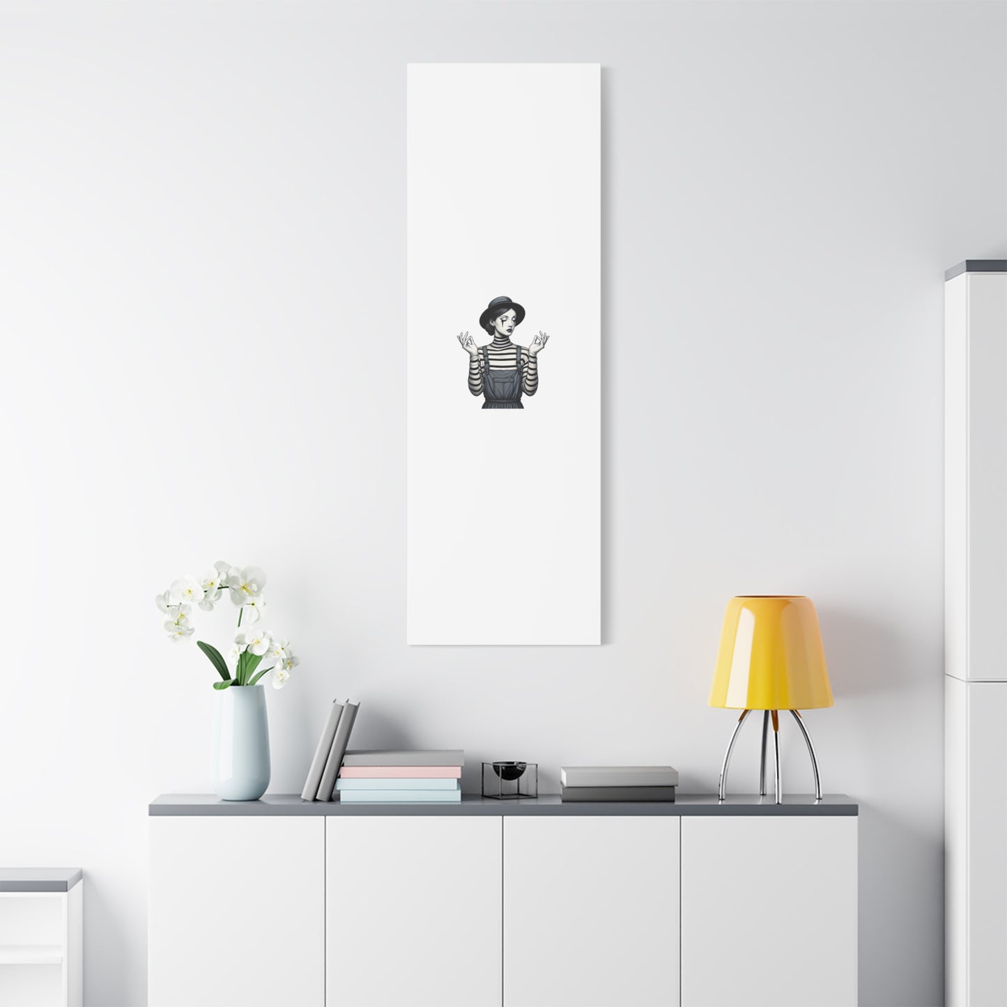 Meditative Striped Canvas Wall Art | Modern Boho Decor, Gift for Art Lovers, Minimalist Home Accent, Gallery Wall Art