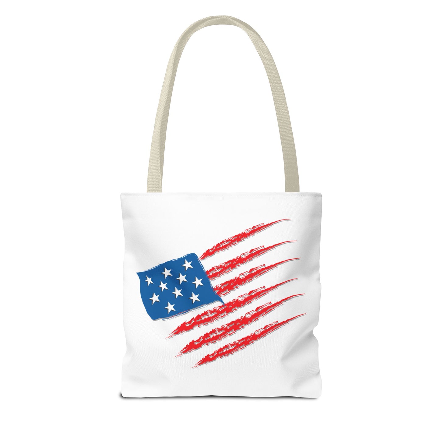 Patriotic Tote Bag | USA Pride | American Flag Design | Eco-Friendly Market Bag | Gift for Fourth of July, Veterans, Memorial Day