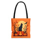 Halloween Cat Tote Bag | Spooky Halloween Accessory, Trick or Treat, Gift for Cat Lovers, Fall Fashion Must-Have, Pumpkin Decor