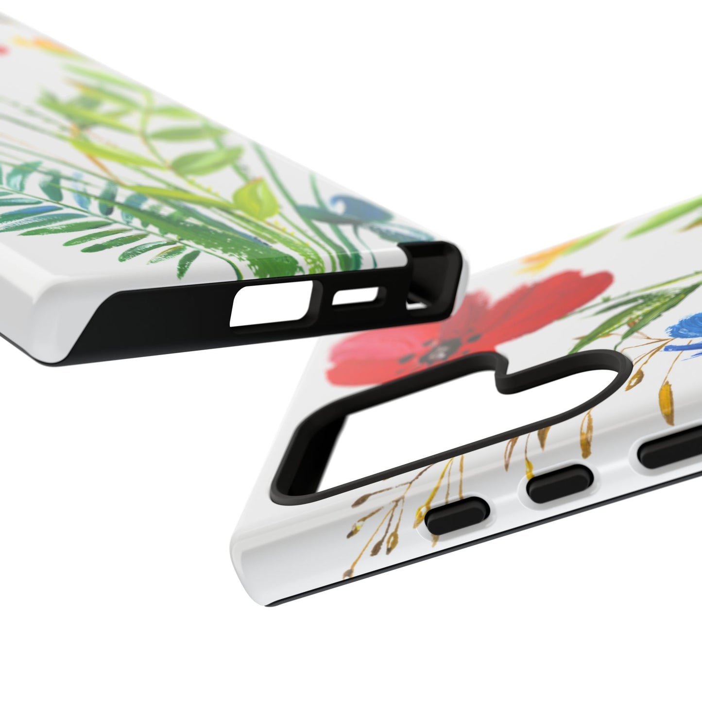 Floral Watercolor Tough Phone Case — Wildflower Bouquet Protective Cover