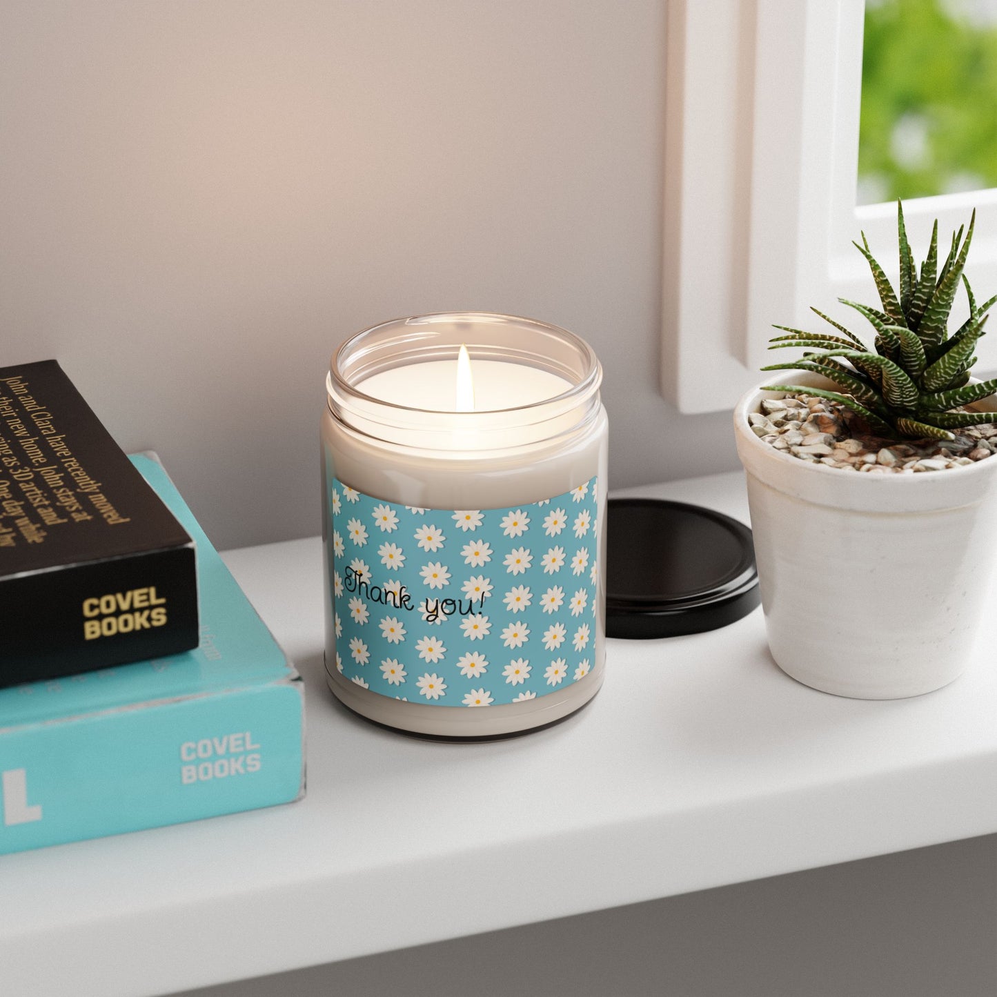 Thank You Daisy Scented Candle — 9oz Soy Jar (Thank You)