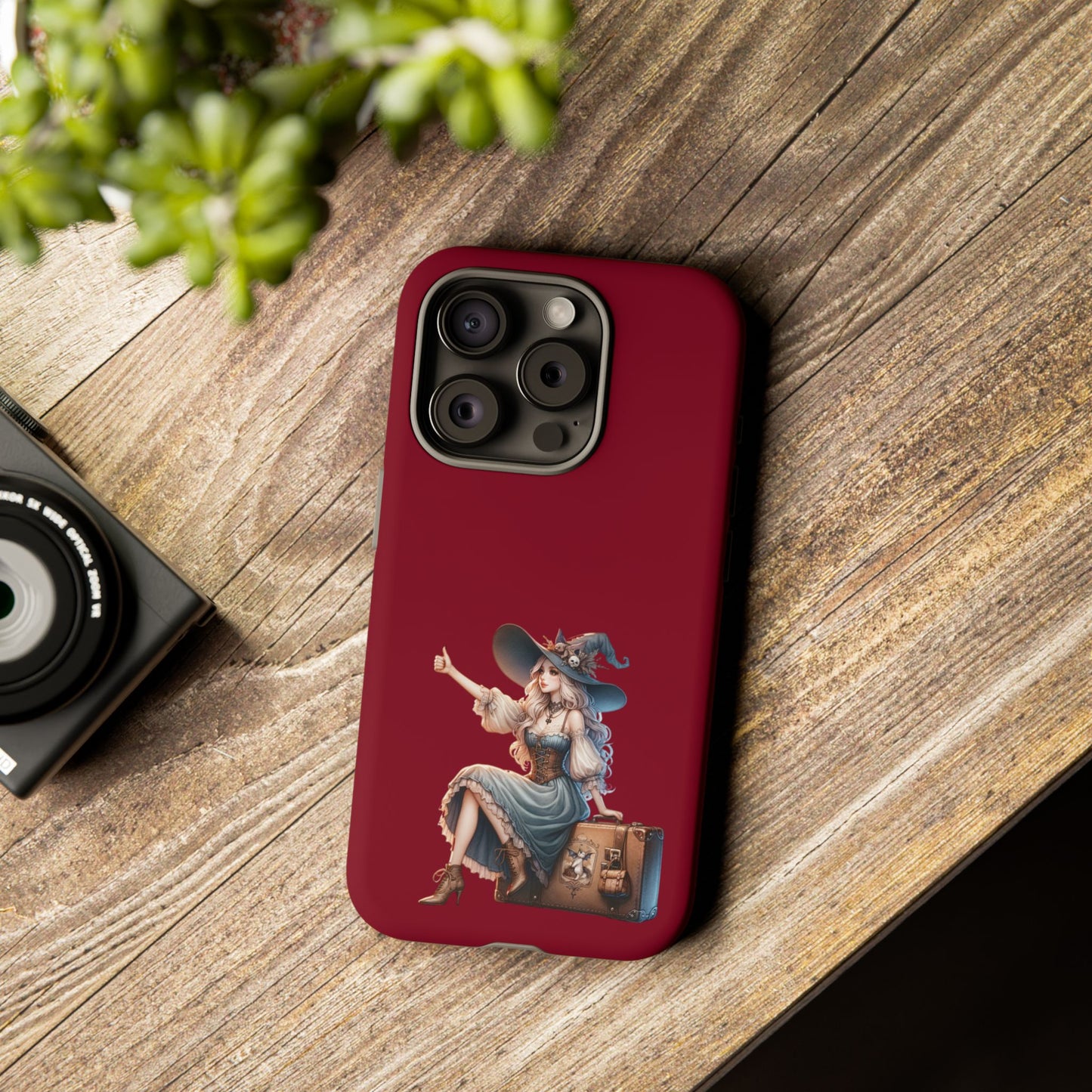 Witchy Phone Case - Magical, Durable - Halloween Gift, Cosplay Accessory, Cute Witch Design