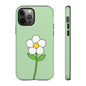 Floral Phone Case - Tough Cases for Nature Lovers, Cute Green Flower Design, iPhone Cover, Gift for Her, Spring Accessories