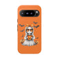 Halloween Ghost Phone Case, Cute Cat Ghost Case, Autumn Phone Cover, Spooky Season Gift, Trick or Treat Case