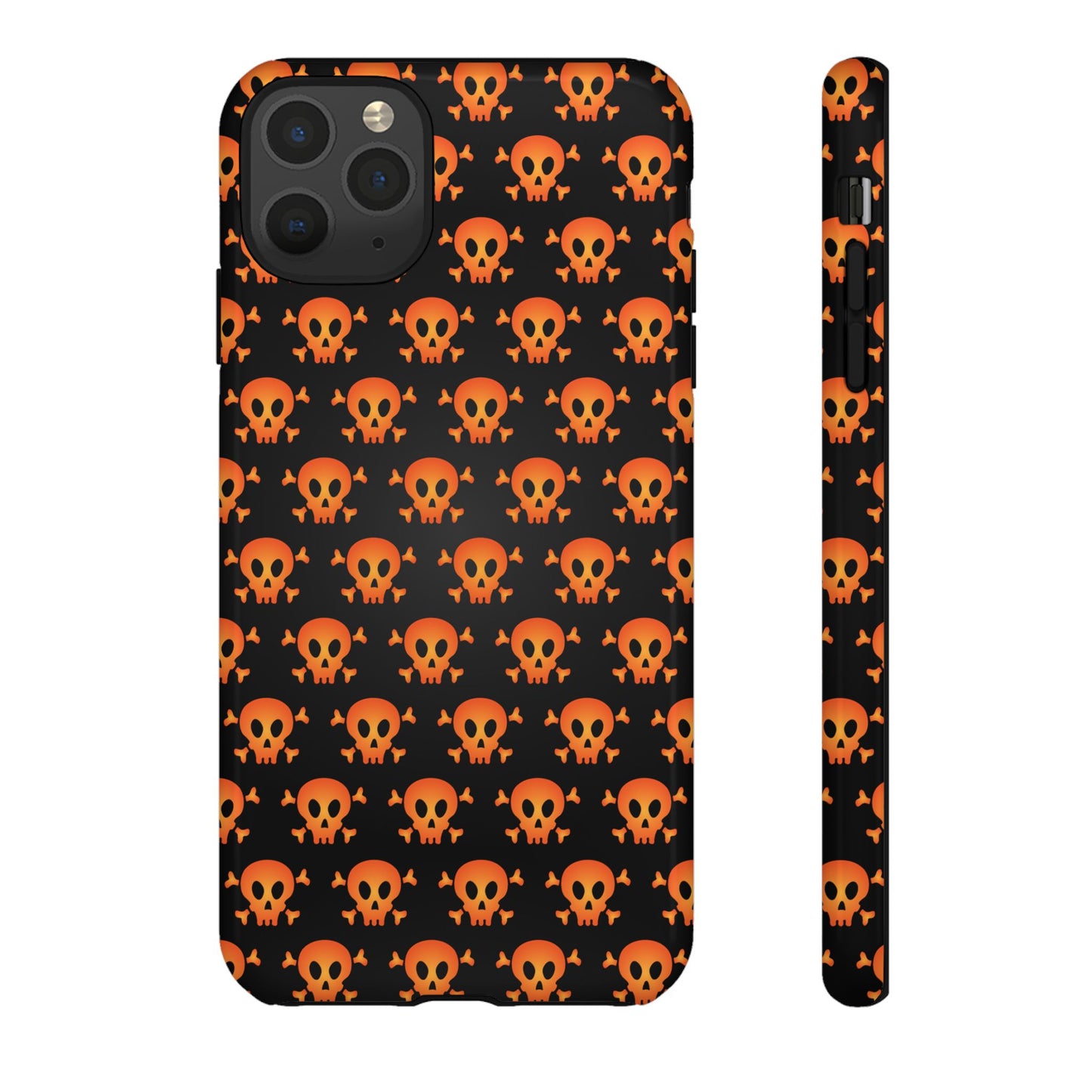 Halloween Skull Phone Case, Spooky Mobile Cover, Trick or Treat Accessory, Goth Gift, Skull Pattern Design
