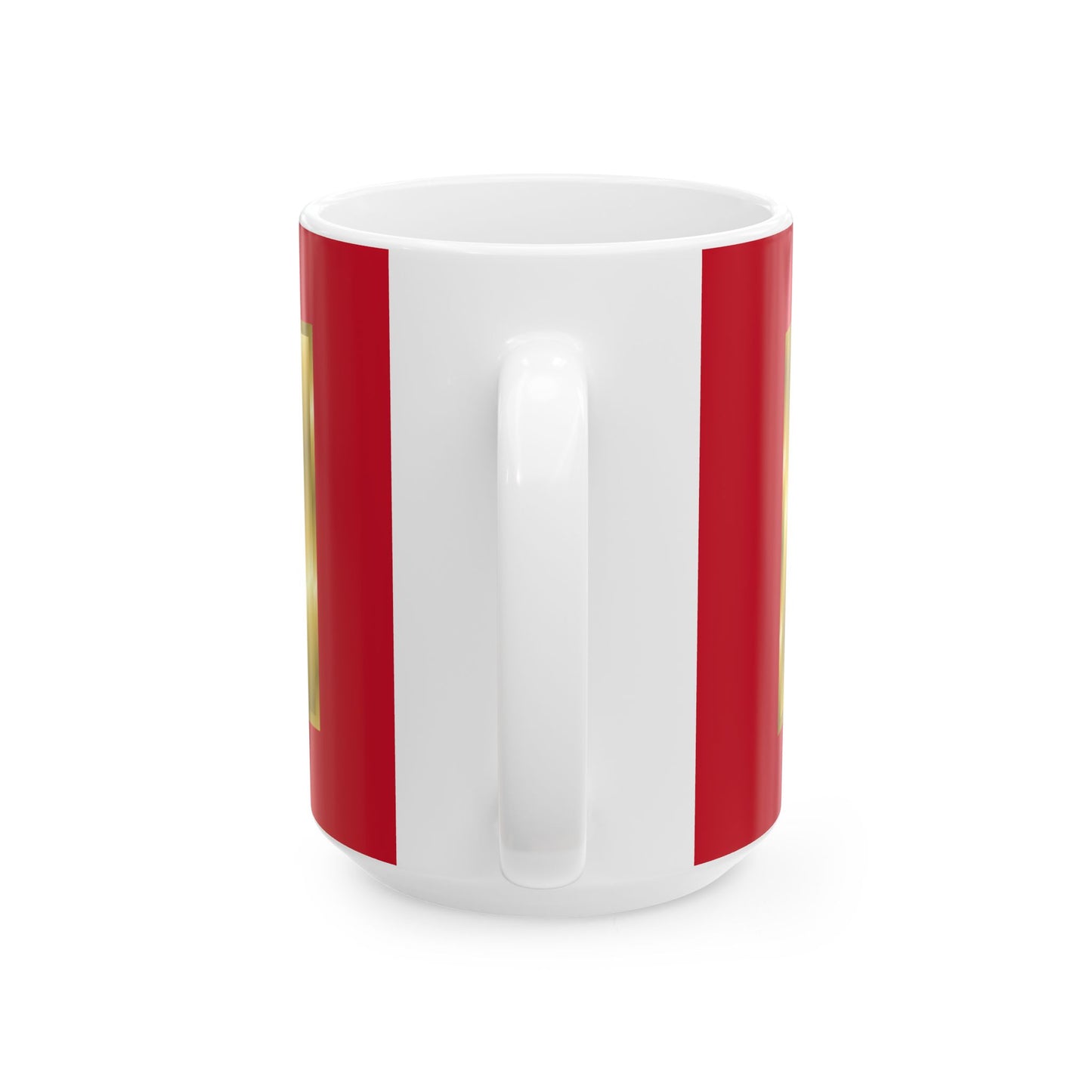 Gold Cross Ceramic Mug - 11oz & 15oz, Religious Gift, Coffee Cup, Unique Tea Mug, Faith-Inspired Drinkware