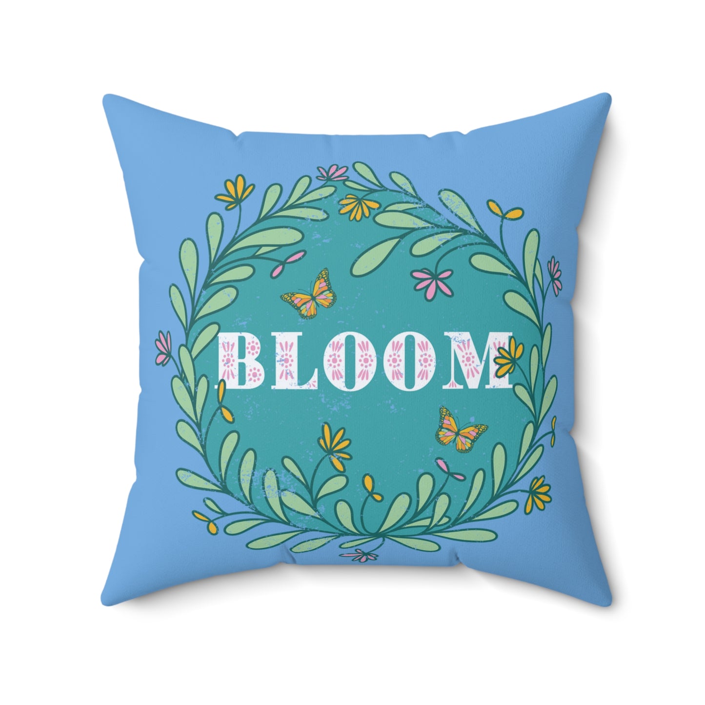 Blooming Floral Decorative Pillow, Spring Home Decor, Gift for Garden Lovers, Cozy Couch Accent, Bloom Art Pillow, Nature Inspired Cushion