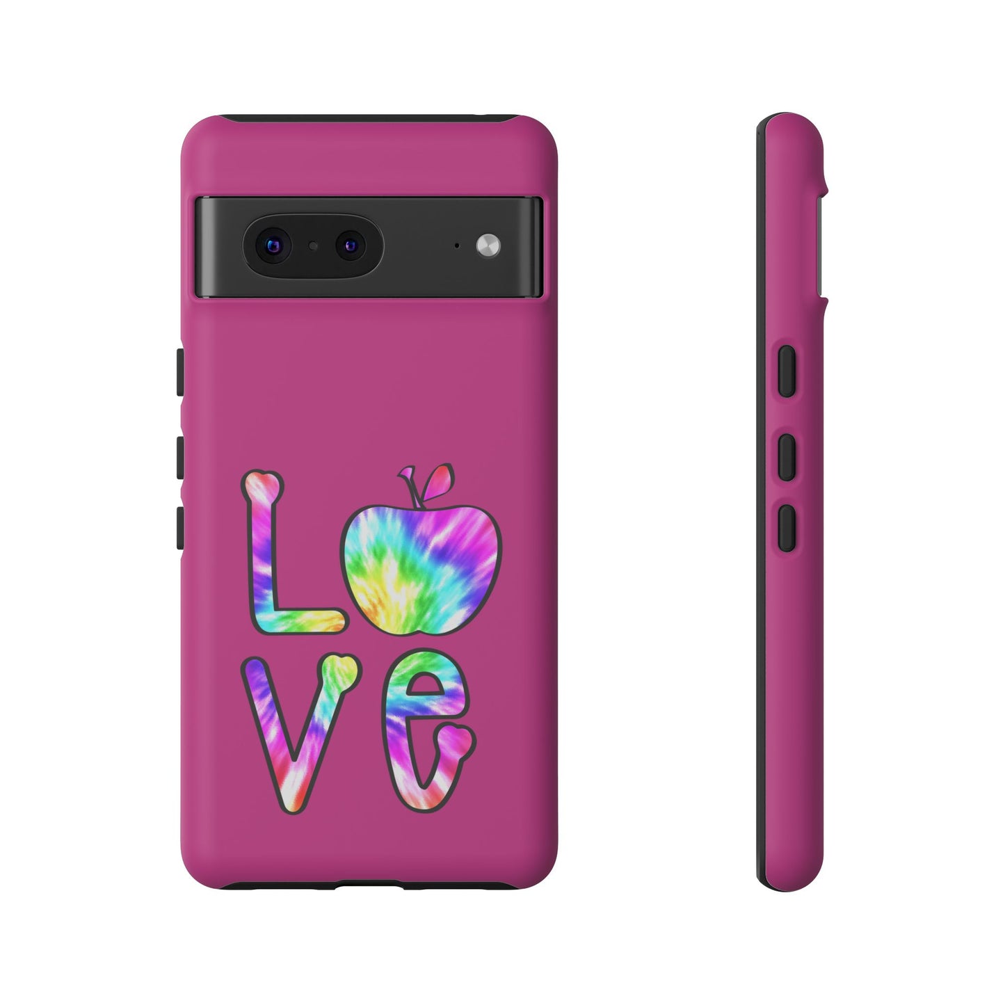 Colorful Love Phone Case, Tough Cases for iPhone, Cute Phone Accessory, Gift for Her, Summer Vibe Phone Cover
