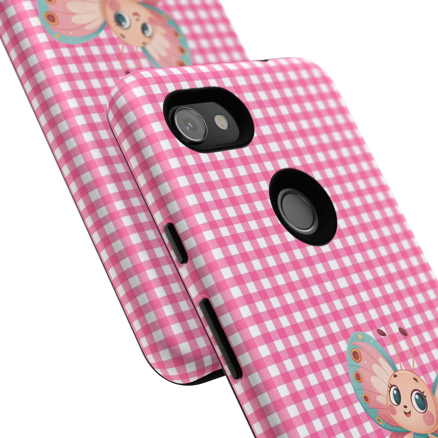 Cute Butterfly Phone Case, Tough Cases, Floral Phone Accessory, Gift for Her, Spring Fashion, Kids' Birthday Present, Pastel Aesthetic