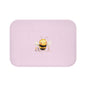 Whimsical Bee Bath Mat - Cute Honey Bee Design, Bathroom Decor, Kid's Room Accent, Gift for Bee Lovers, Floral Bathroom Rug
