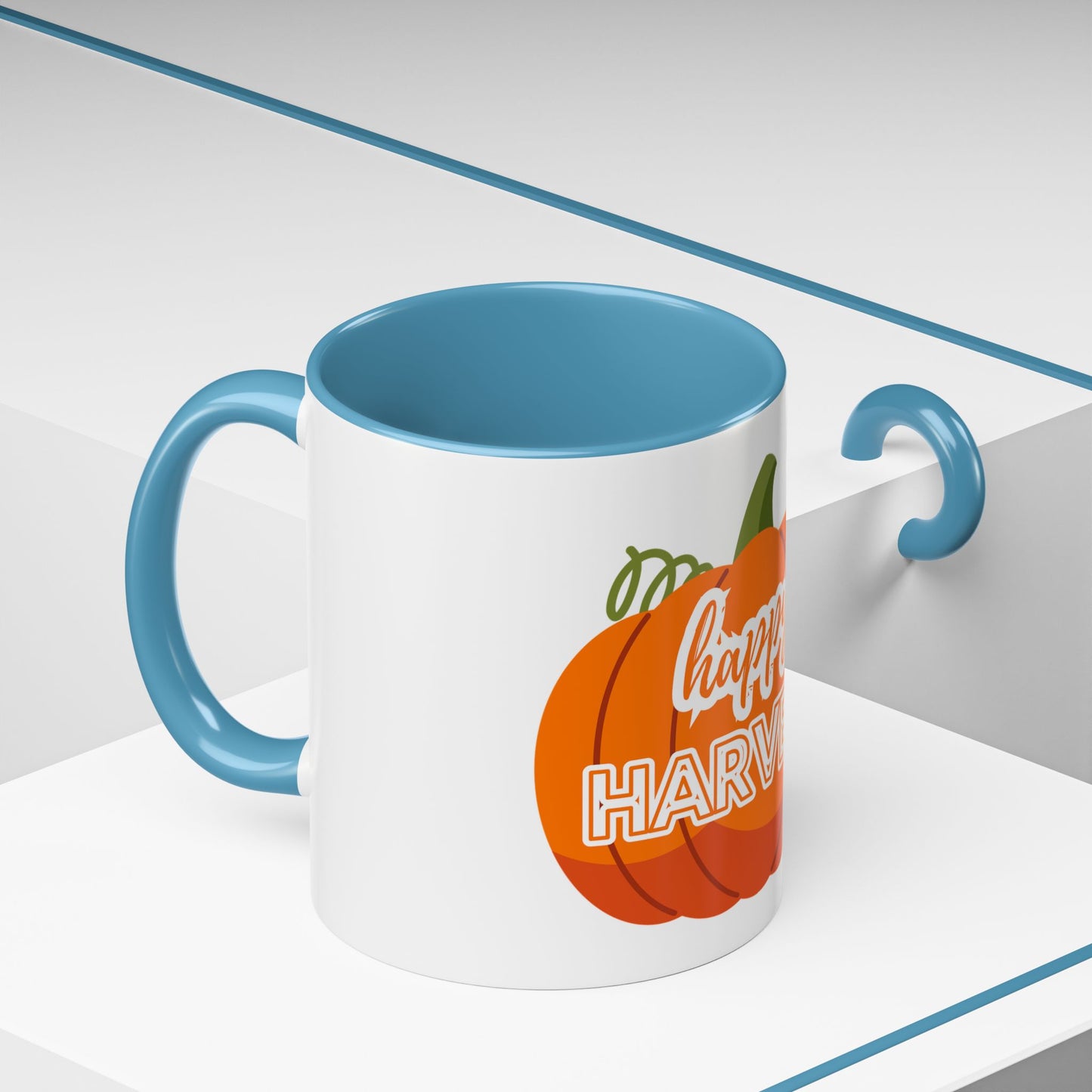 Happy Harvest Pumpkin Coffee Mug, Fall Mug, Seasonal Decor, Gift for Coffee Lovers, Autumn Vibes, Halloween Decoration