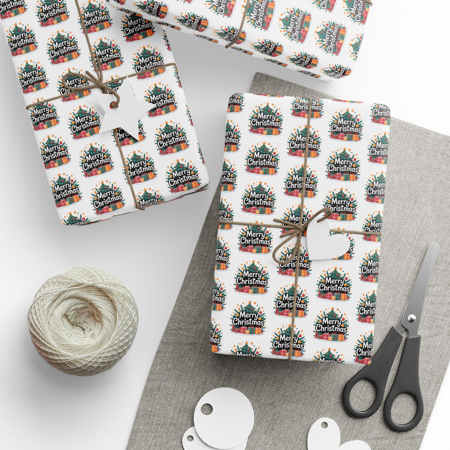 Festive Wrapping Paper, Holiday Gift Wrap, Merry Christmas Design, Party Supplies, Eco-Friendly Gift Wrap, Seasonal Celebrations