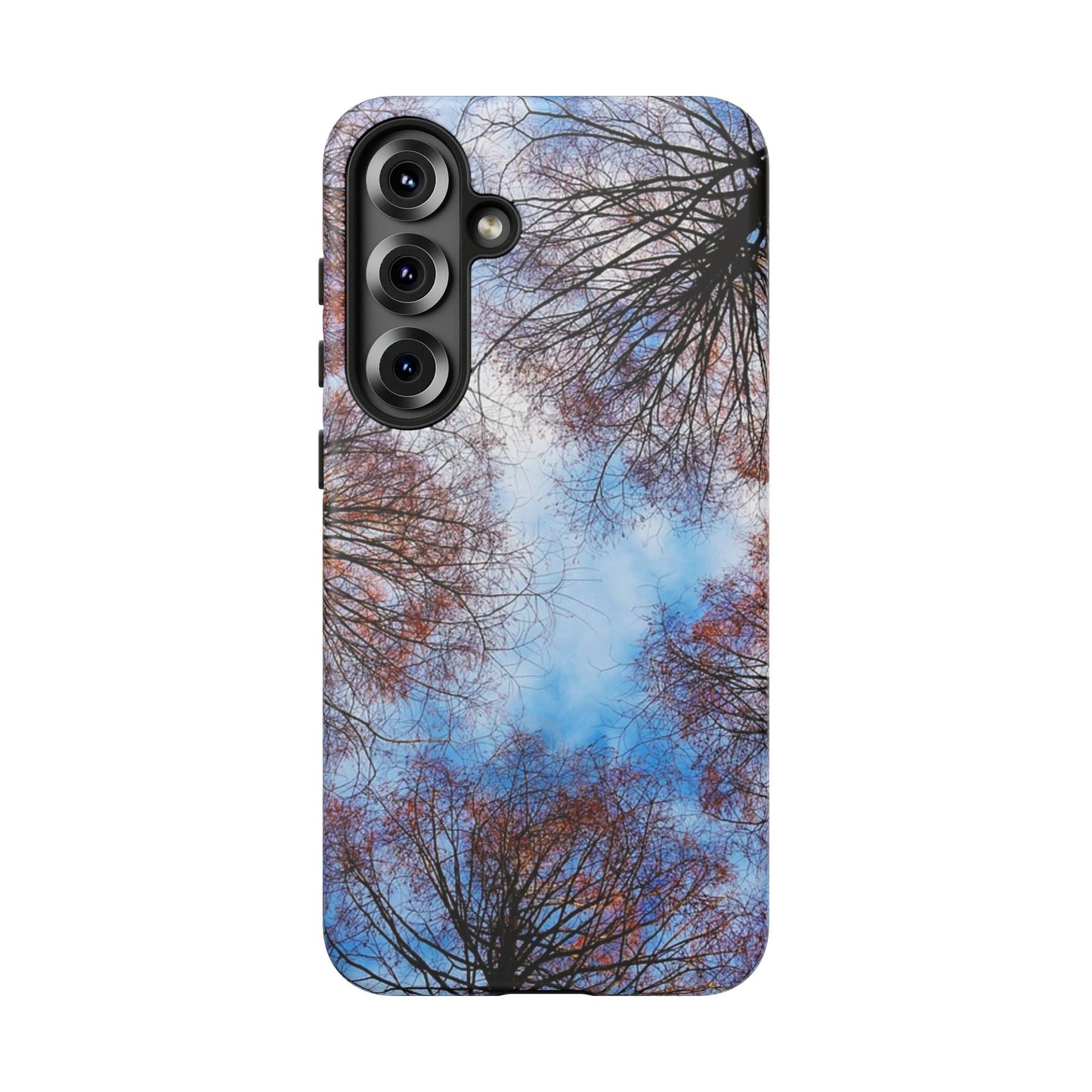 Skyward Trees Phone Case — Nature Forest Canopy Protective Tough Case