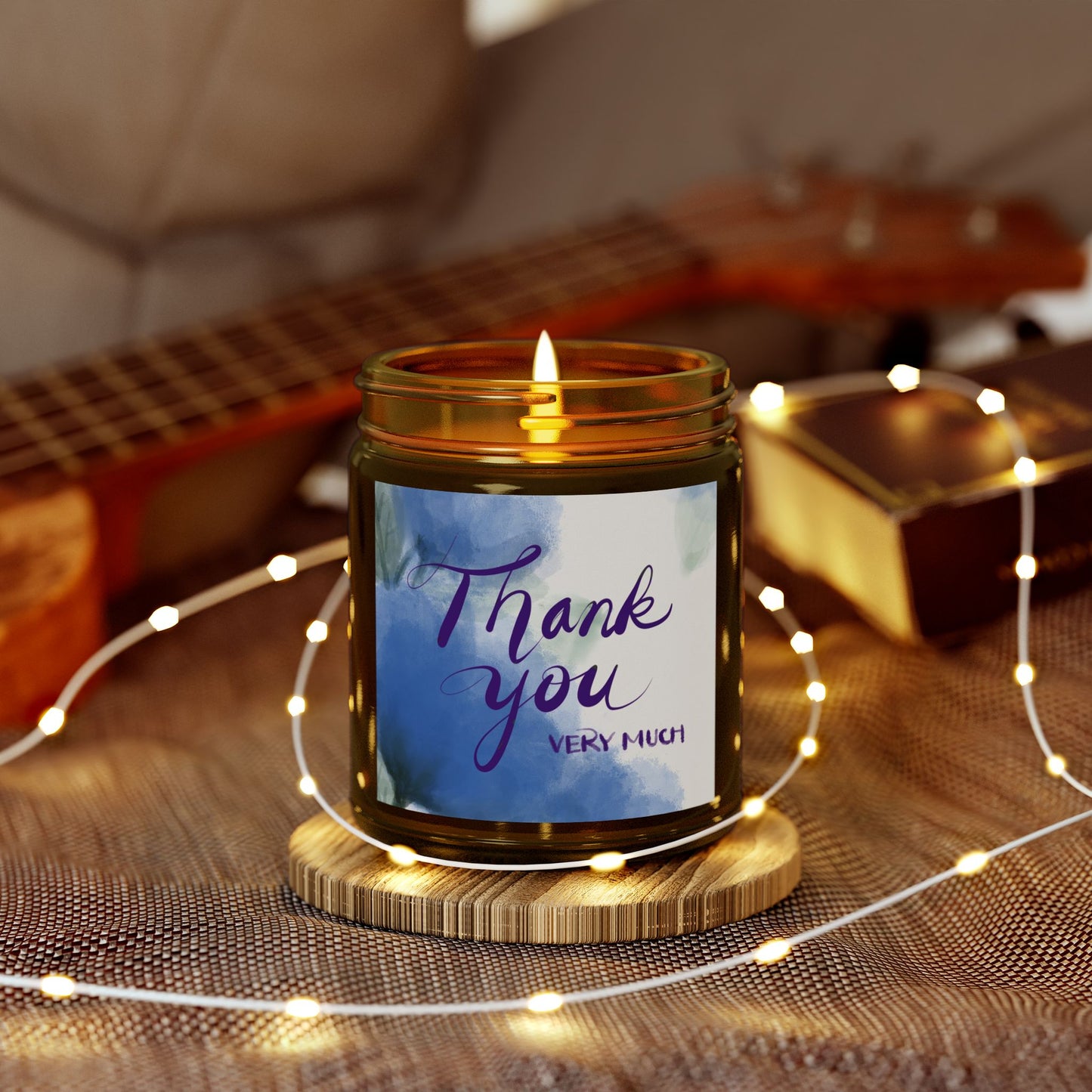 Thank You Scented Candles, Coconut Apricot Wax, Gifts for Her, Home Fragrance, Relaxation, Bridal Shower, Birthday