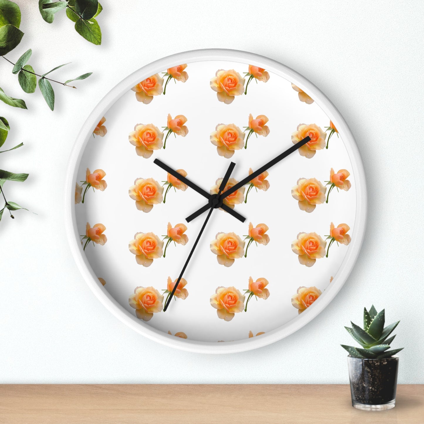 Charming Floral Wall Clock - Perfect for Home Decor, Gift for Her