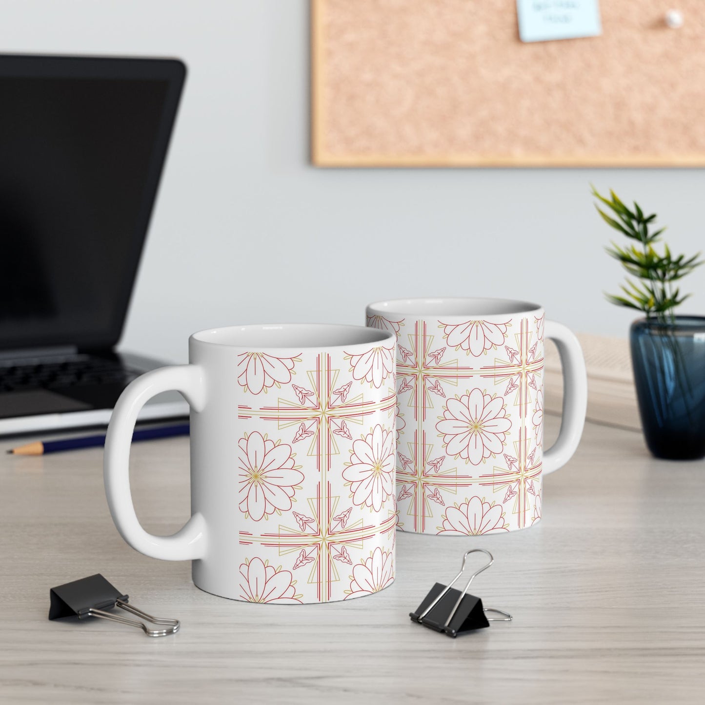 Chic Floral Ceramic Mug | Perfect for Tea Lovers, Coffee Gifts, Home Decor, Spring Celebrations, Mother's Day