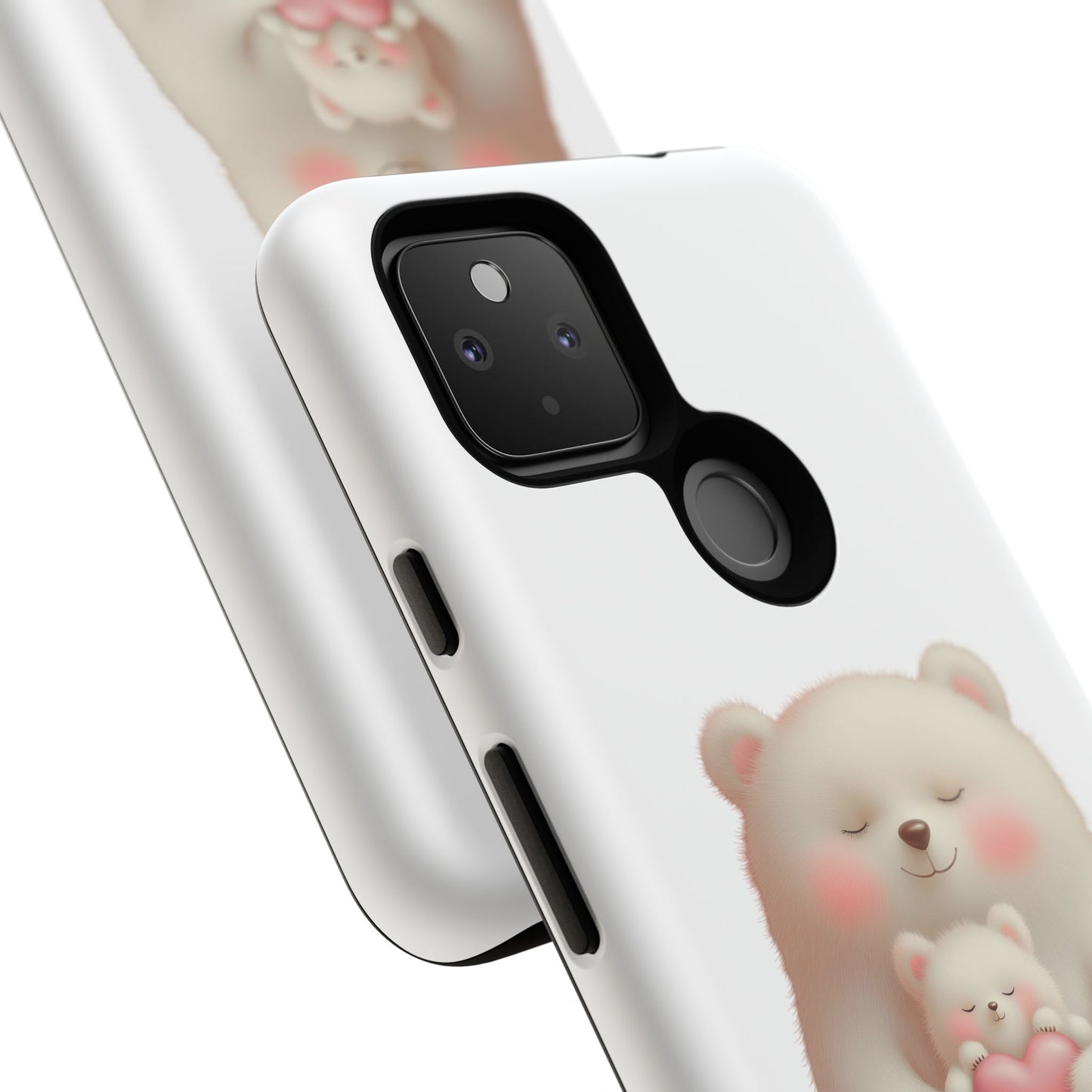 Cute Bear Phone Case, Tough Cases, Animal Lover Gift, Kids Accessories, Mother’s Day, Heartwarming Design