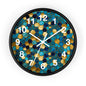 Honeycomb Mosaic Wall Clock - Home Decor, Unique Gift for Bee Lovers, Stylish Timepiece for Living Room, Kitchen or Office
