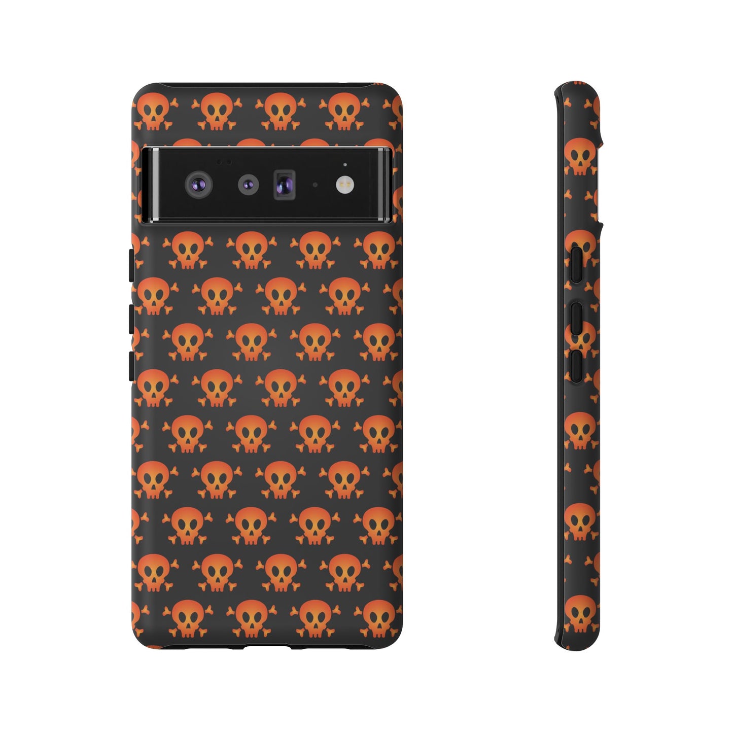 Halloween Skull Phone Case, Spooky Mobile Cover, Trick or Treat Accessory, Goth Gift, Skull Pattern Design