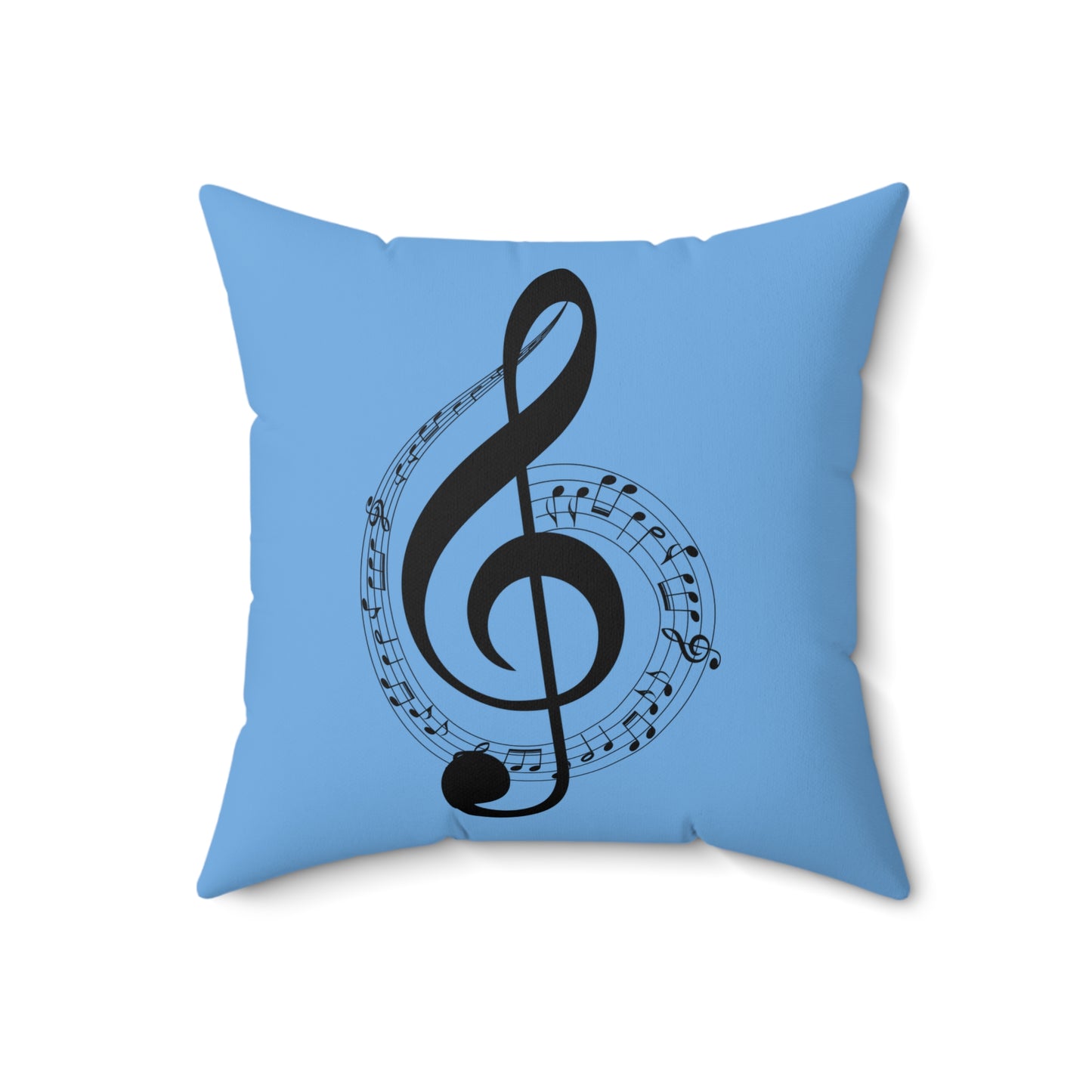 Musical Notes Pillow, Cozy Home Decor, Perfect Gift for Musicians, Music Lover's Room Accent, Unique Music Themed Pillow