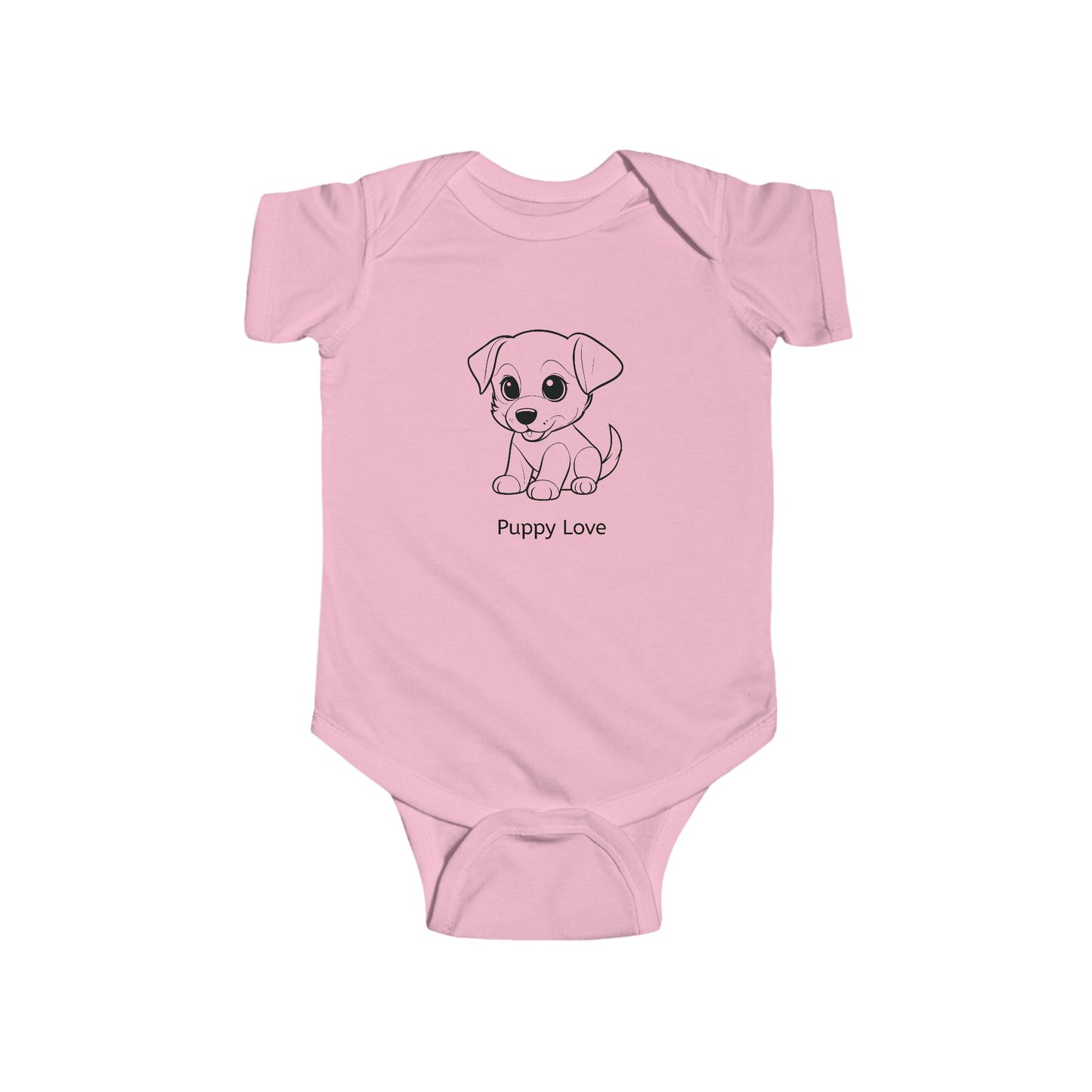 Puppy Love Baby Bodysuit, Cute Infant Outfit, Newborn Gift